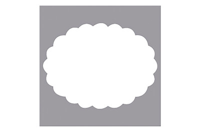 Image of Motivstanzer: Oval mit Zierrand, 8cm, (3 ), SB-Blister 1Stück bei JUMBO