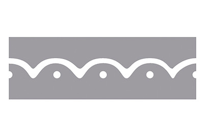 Image of Bordüren-Stanzer - Halbkreise, 4x0,4cm, Geeignet für Karton bis 200g/m² bei JUMBO