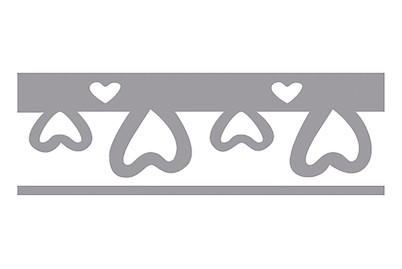 Image of Bordüren-Stanzer - Herzen, 4,5x1,4cm, Geeignet f.Karton bis 200g/m² bei JUMBO