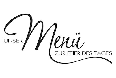 Image of Stempel Menü zur Feier des Tages , 4x8cm bei JUMBO