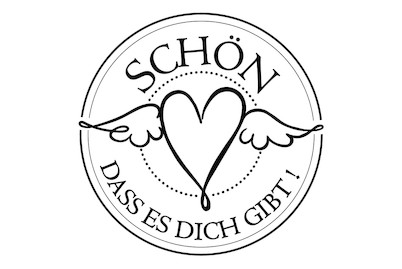 Image of Stempel Schön,dass es Dich gibt , 3cm ø bei JUMBO
