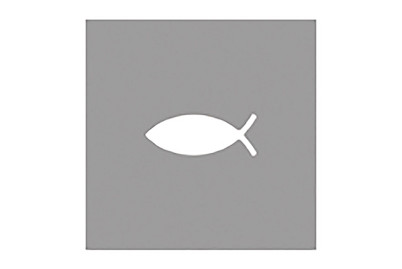 Image of Motivstanzer: Fisch, 2,54cm ø, (1 ), SB-Blister 1Stück bei JUMBO