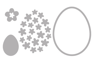Image of Stanzschabl. Set: Blooming Egg, SB-Btl 4Stück bei JUMBO