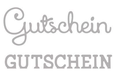 Image of Stanzschabl. Set: Gutschein , SB-Btl 2Stück