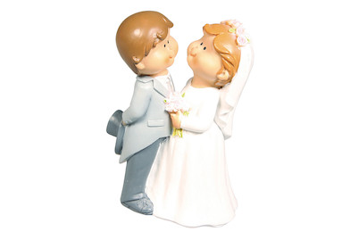 Image of Polyresin Brautpaar Lovely Wedding , 11x7,5x5,5cm bei JUMBO