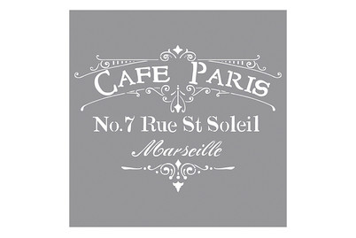 Image of Schablone Café Paris 30.5x30.5 cm bei JUMBO