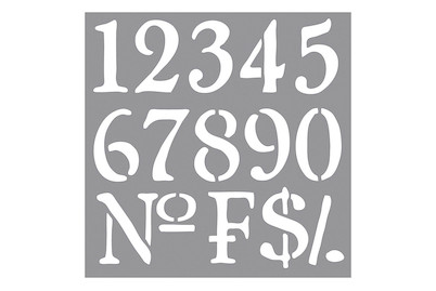 Image of Schablone Nummern 30.5x30.5 cm bei JUMBO