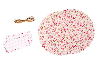 Image of Dekoset f. Marmeladenglas Blumen, 15cm ø, SB-Btl 1Set bei JUMBO