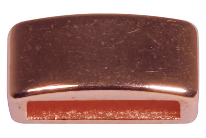 Image of Metall- Zierelement eckig, 0,6x1,2cm, Loch 1cm breit