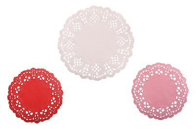 Image of Spitzenpapier Set: Rund, 10cm+14cm, SB-Btl 60Stück bei JUMBO