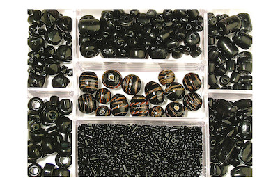 Image of Glasperlen-Box Farb- und Grössenmix 115 g