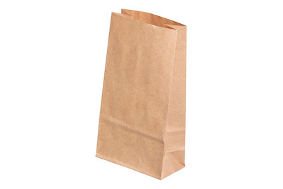 Image of Papiertüte braun, Lebensmittelecht, 9,5x6x16cm, SB-Btl 8Stück bei JUMBO