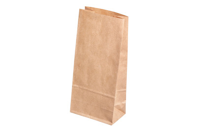 Image of Papiertüte braun, Lebensmittelecht, 11x6x22,5cm, SB-Btl 6Stück bei JUMBO