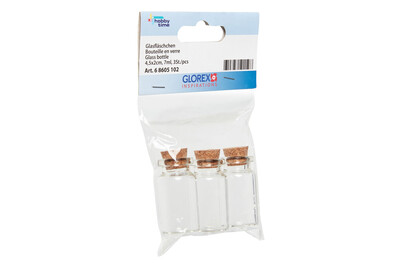 Image of Glasfläschchen 7 ml 4.5 x 2 cm 3 St. bei JUMBO