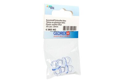 Image of Kunststoff Schnuller blau 3St 20 mm bei JUMBO