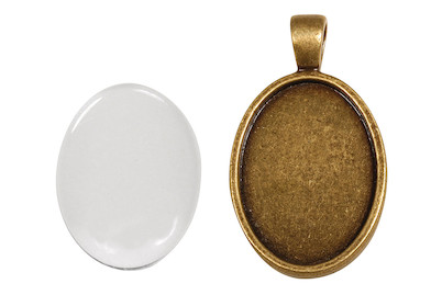 Image of Metall-Fassung Anhänger 2x2.7 cm bei JUMBO