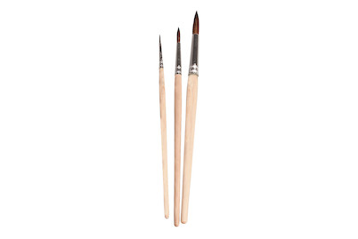 Image of Pinselset Kindergarten+Schule, FSC 100%, 3 Ponyhaarpinsel, SB-Btl 3Stück bei JUMBO