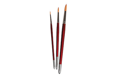 Image of Pinselset Hobby Kreativ, FSC 100%, 3 Synthetikpinsel, SB-Btl 3Stück bei JUMBO