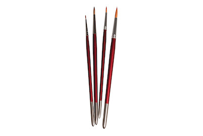 Image of Pinselset Hobby Kreativ, FSC 100%, 4 Synthetikpinsel, SB-Btl 4Stück bei JUMBO