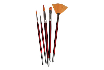 Image of Pinselset Hobby Kreativ, FSC 100%, sortiert, SB-Btl 5Stück bei JUMBO