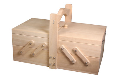 Image of Holz-Nähkästchen, FSC mixed credit, 34,5x20x21,5cm bei JUMBO
