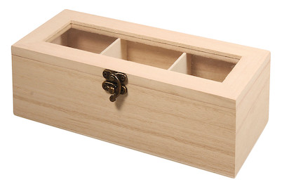 Image of Holz Teebox FSC Mix Credit, 21,5x9x7cm, 3 Fächer bei JUMBO