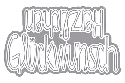 Image of Stanzschabl. Set: Herzlichen Glückwunsch, 6-8,5cm, SB-Btl 2Stück bei JUMBO