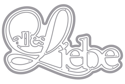 Image of Stanzschabl. : alles Liebe, 7,6x4,5cm, SB-Btl 1Stück bei JUMBO