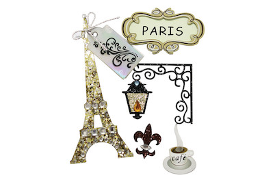 Image of Deko-Sticker: Paris, m. Klebepunkt, SB-Btl 5Stück bei JUMBO