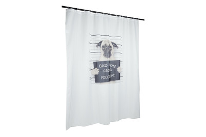 Image of Duschvorhang Bad Dog 180x200cm black bei JUMBO