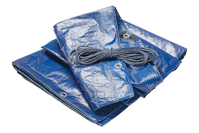 Image of Qualité&Prix Allzweckplane 4x5 m 100 g/m2 blau bei JUMBO