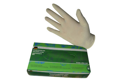 Image of Einweghandschuhe Latex M 100 Stück bei JUMBO