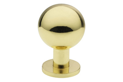 Image of Siro Möbelknopf Kugelknopf 646 Metall Messing glänzend Ø 18 mm bei JUMBO