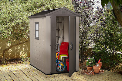 Image of Keter Gartenhaus Factor (129.5 x 189 cm), kunststoff beige-taupe bei JUMBO