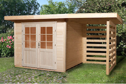 Image of Weka Blockbohlenhaus Alex 1 (240 x 235 cm), holz bei JUMBO
