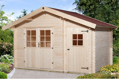 Image of Weka Blockbohlenhaus Lasse 2 (250 x 370 cm), holz bei JUMBO