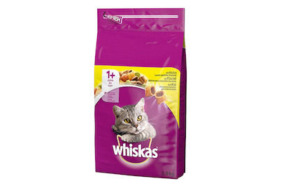 Image of Whiskas 1+ Trocken-Katzenfutter Huhn bei JUMBO