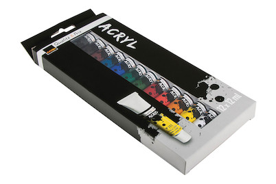Image of Acrylfarben Qualité&Prix 12 Farben x 12 ml Künstler-Set bei JUMBO