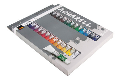 Image of Aquarellfarben Qualité&Prix 24 Farben x 12 ml Künstler-Set bei JUMBO