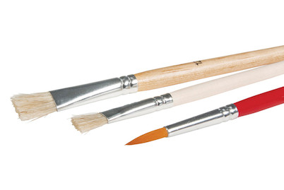 Image of Pinselset Art , Qualité&Prix ,Fsc 100%, Borste/Synth. kurzstielig, SB-Btl 3Stück bei JUMBO