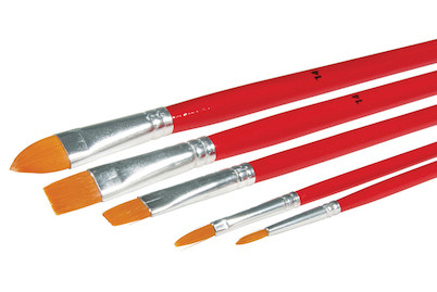 Image of Pinselset Art , Qualité&Prix ,Fsc 100%, Synthetik langstielig, SB-Btl 5Stück bei JUMBO