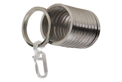 Image of Ringe mit Haken für 20 mm Vorhangstangen