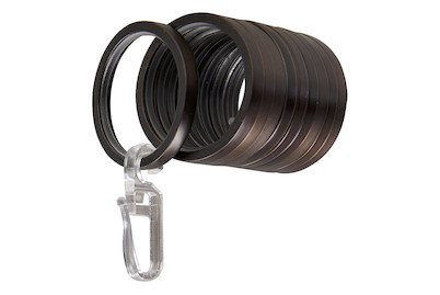 Image of Ringe mit Haken für 20 mm Vorhangstangen bei JUMBO