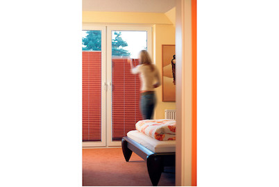 Image of Spannfix Plissee, 40 x 130 cm, orange bei JUMBO