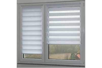 Image of DUO Rollo Stripe, 40 x 130 cm, weiss bei JUMBO