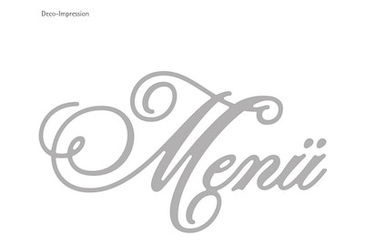 Image of Stanzschablone Menü 8.3x4.7cm bei JUMBO