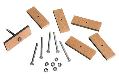 Image of Eingiess-Set für Deko Knäufe 18tlg., 6xSchrauben,6xMuttern,6xAbstandshalter bei JUMBO