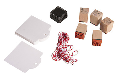 Image of Mini Holz Stempelset- Junges Gemüse, 5 St.2x2x2,5cm+Zubehör/DS bei JUMBO