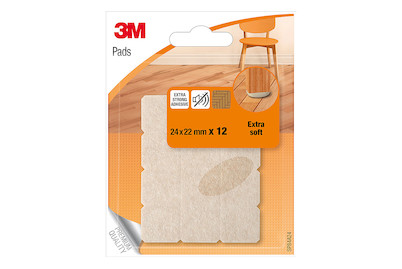 Image of 3M™ Wollfilzgleiter extra soft 24 x 22 mm bei JUMBO