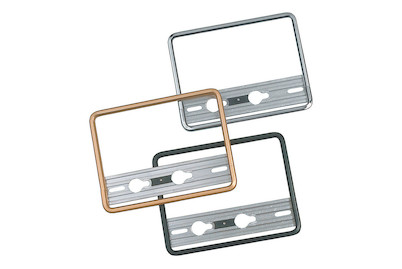 Image of Qualité&Prix Nummerrahmen Motorrad Alu schwarz bei JUMBO